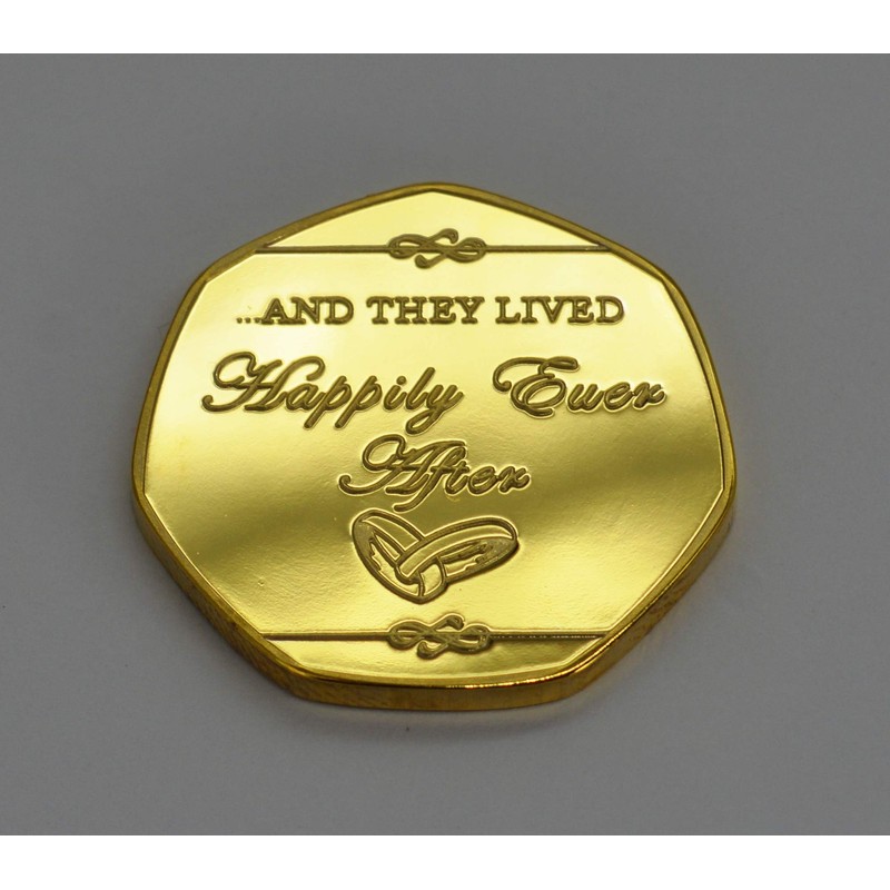 The Commemorative Coin Company CONGRATULATIONS ON YOUR WEDDING DAY 24ct