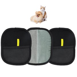 Pet Hair Removal Gloves, Electrostatic Cat Hair Remover, Pet Dog Grooming Glove, Efficient Pet Hair Removal Mitt, Gentle Deshedding Gloves, Can Be Used on Sofas, Carpet, Bedding and Clothes (3PCS)