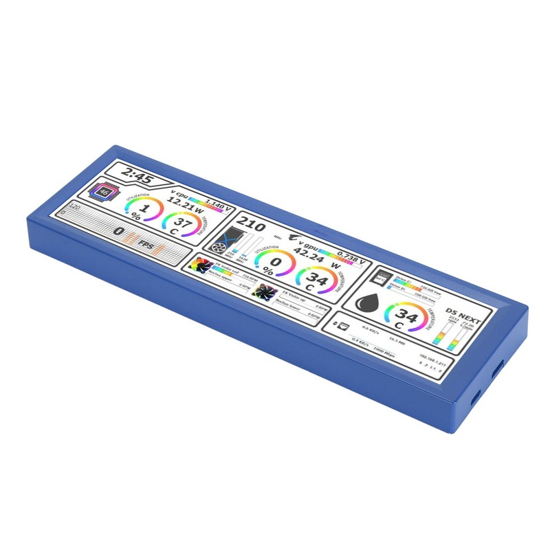 8.8 Inch PC Temperature Display Support Dynamic Theme Touchscreen Computer