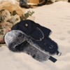 Alkaidstar Fur Winter Trapper Hat,Taslon Faux Fur Aviator Ski Trapper