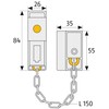 ABUS 39690 Lockable Door Chain Type SK79 White