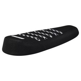 Enjoy Mfg Super73 S1, S2, R, RX 2-Up eBike Seat Cover - BLACK w/ CHECKERED Ribs #367