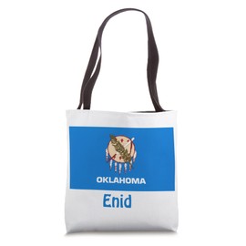 Enid, Oklahoma USA Flag Souvenir Tote Bag
