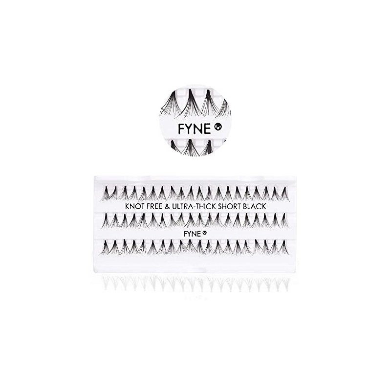 FYNE - KNOT FREE Individual Eyelashes - 240 Pcs, 8mm