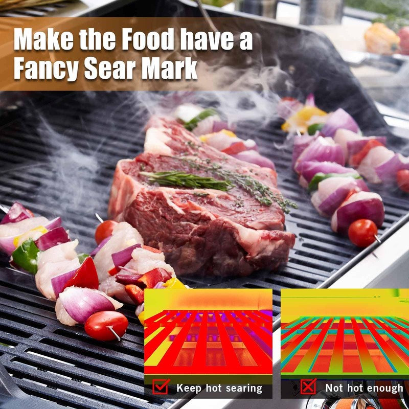 Rushare 7638 Grill Grates for Weber Spirit I & Spirit