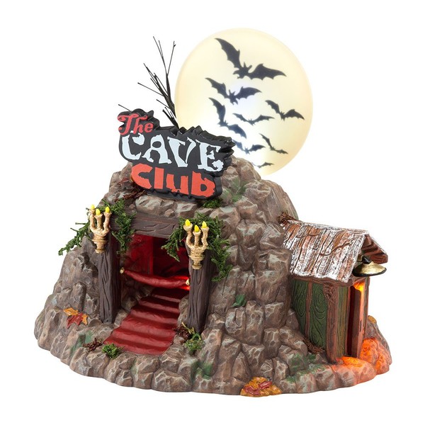 Department 56 Snow Village Halloween The Cave Club Lit House, 5.9 inch