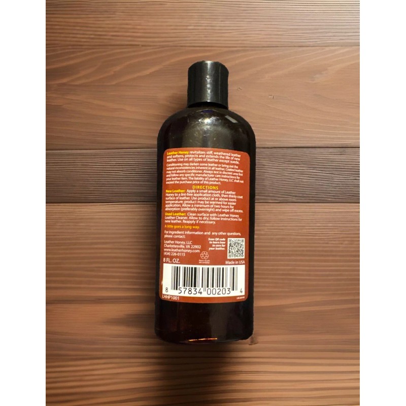 Leather Honey Leather Conditioner Shoes Sofa Bags 8Oz