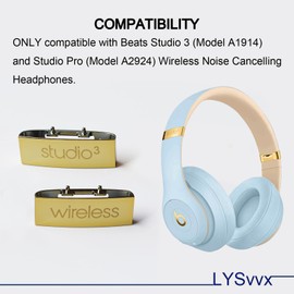 Studio 3 Hinge - Replacement Parts for Beats Studio 3 (A1914) and Pro (A2924) Headphones (Gold)