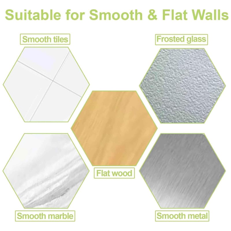 UFURMATE Wall Hole Cover Plate, 6Pcs PVC Plastic Ceiling Cover