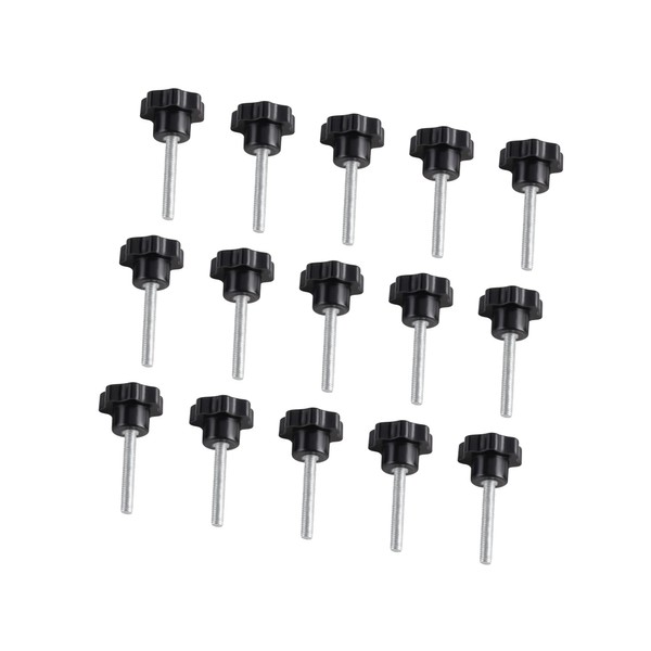 AOMIKITSTU Clamping Knob Wing Screw Pack of 15, M6 x