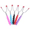 5Pcs Marshmallow Smores Roasting Sticks, Telescoping Skewers, Hot Dog Forks