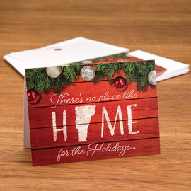 Fox Valley Traders Custom Home State Christmas Card set of 20, Vermont