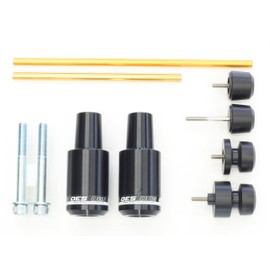 OES Frame Sliders Fork Sliders Rear Axle Sliders Yamaha XSR700 2018 2019 2020 2021 2022 2023 No Cut (White)