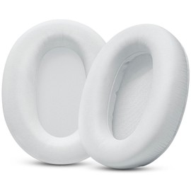 GVOEARS Replacement Ear Pads for Sony WH-CH700N / WH-CH710N / WH-CH720N / WH-XB900N Headphones, Earpads Cushions with Soft Protein Leather, Memory Foam - White