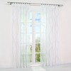 HongYa Pack of 1 Voile Curtain, Transparent Curtain with Ruffle