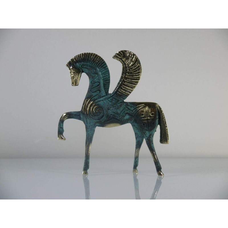 Pegasus Winged Horse Statue Solid Bronze Ancient Greek Handmade Museum
