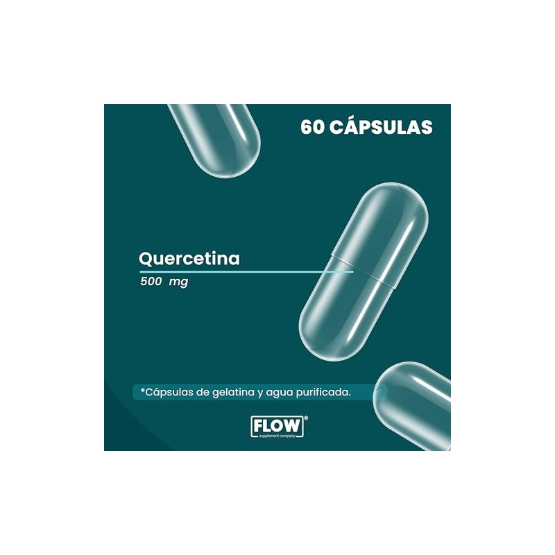 FLOW/Quercetina/Suplemento Alimenticio/Presentación Tripack/Cápsulas