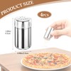 Mini Stainless Steel Spice Jars 4 Pack, Portable Seasoning Containers