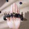PartyforU Renaissance Elf Crystal Crown for Cosplay, Handmade Medieval Fairy