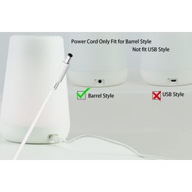 LEFXMOPHY Power Cord Replacement for Hatch Baby Rest Sound Machine Night Light, Barrel Style 5V 1A White AC Supply Adapter Cable 5ft