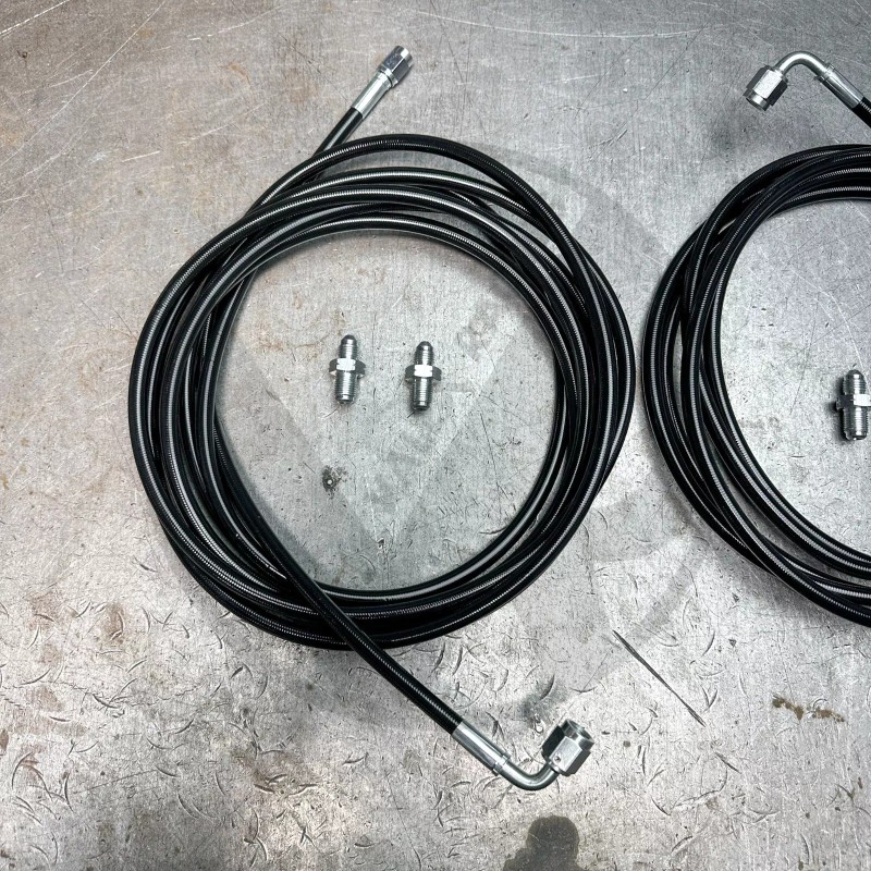Valex Racing Black Stainless Main Rear Brake Line Replacement Kit