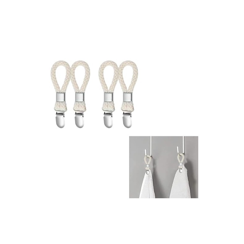 Hanging Tea Towels Clip - 4pcs Kitchen Towels Clips with