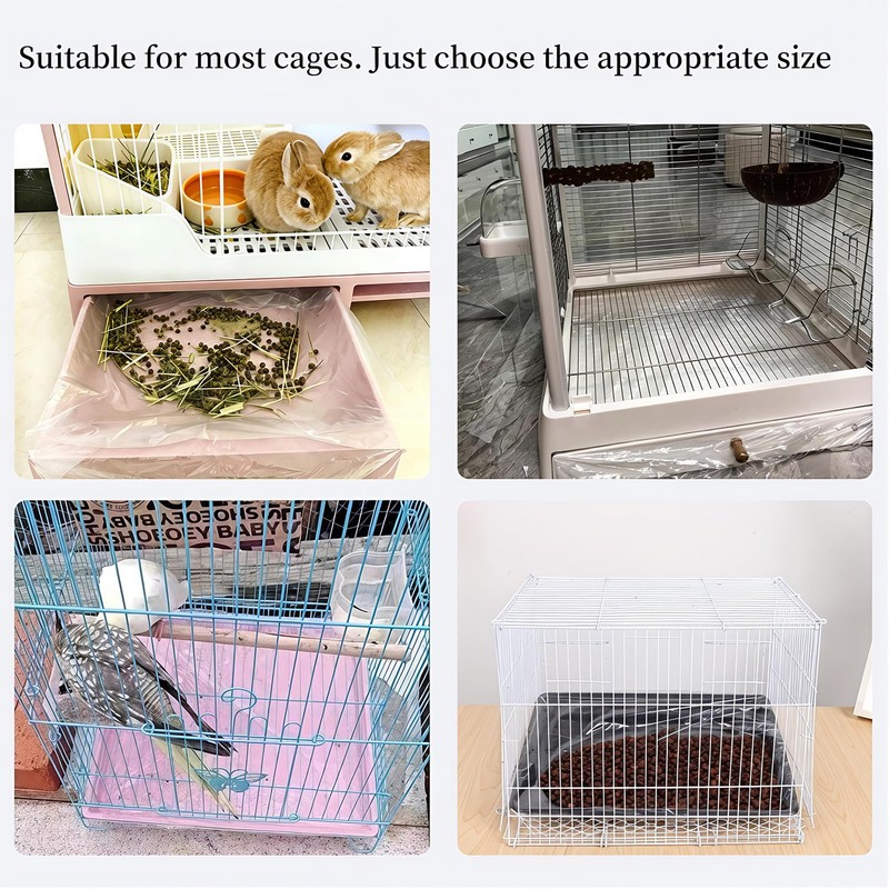 Wallspet Disposable Small Animal Cage Liners, 50 Pcs Pet Litter