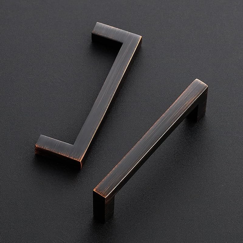 Ravinte 10 Pack Solid 4 Inches Oil-Rubbed Bronze Kitchen Cabinet