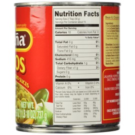 La Costeña Nacho Sliced Jalapeño Peppers | Pickled Green Hot Jalapeños | 26-Ounce Can (Pack of 12)