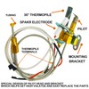 MENSI Water Heater Pilot Burner Assembly Fit for Bradford White,17/26