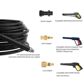 Monave 10m Drain Rods Flexible for Pressure Washer DCH01 Drain Cleaning Kit for Karcher Lavor Bosch Pressure Washer, Pressure Washer Accessories