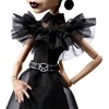 Monster High Wednesday Doll, Rave’N Wednesday Collectible in Black Gothic