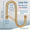Blau Marité 6-Pack Metal S Hooks for Hanging – Heavy-Duty