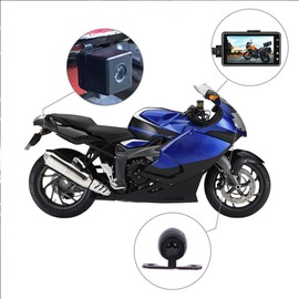 Motorcycle Recording Camera Dash Cam Waterproof Front and Rear Motorbike Camera Dual Video HD 1080p