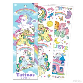 Savvi - 10 My Little Pony Temporary Tattoos: Skin-Safe Ink, Great for Parties and Everyday Wear, Gifts for Teens and Adults, Made in the USA [2 sheets, 10 count]