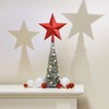 com-four® Christmas Tree Topper in Star Shape, Red Star for