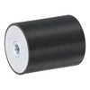 sourcing map 40 x 50mm M8 Thread Female Rubber Mounts,
