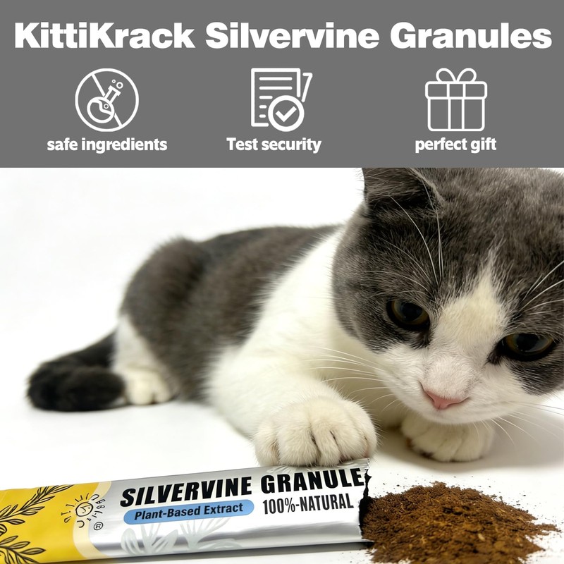 NICERINC PET 10Pack Silvervine Powder Lickable Formula Individually Packaged for