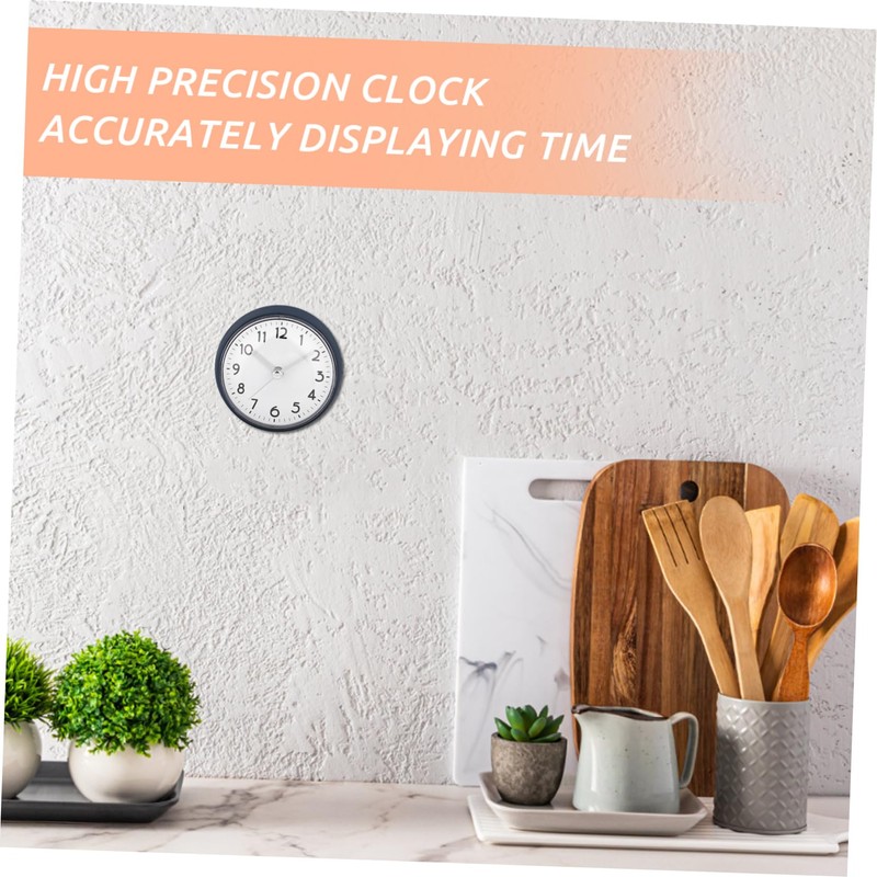 ABOOFAN Suction Cup Shower Clock Wall Clock for Bathroom Kitchen