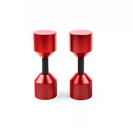 CNWZYMX 2 Pcs Aluminium Flange Two Hole Pins Set - 1-5/8'' Diameter Alignment Pin Red