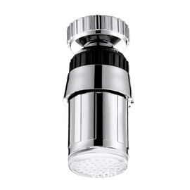 3 Color Led Faucet Lights Temperature Sensor Three Color Changing Faucet Tap LED Faucet Light Water Faucet LED Aerator Long Type 360 Degree Rotatable for Kitchen Bathro​om 1PCS