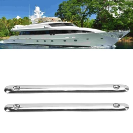 Pack of 2 5.9 Inch Rub, 2 Pieces Strake Mooring Lines Protection 316 Line Strakes for Marine Stainless Steel Rub Rail Stainless Steel Accessories Boat Yacht RV