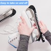 Newsmy 4 Pack Ice Skate Blade Covers, Adjustable Quick Ice