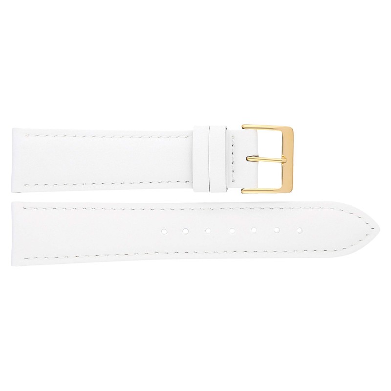 MARCHEL Smooth Leather Genuine Leather LLB Clasp in Gold Leather