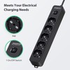 Aigostar 5 Way Power Strip with Switch 250V/3680W 5m Cable