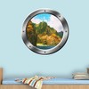 Nature Scene Wall Decal Porthole Window Decal 3D Wall Sticker
