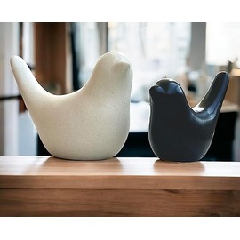 EARTHING HANDS Ceramic Birds Figurines Ceramic Blessing Birds Figurine Home Decorations Accessories Set of 2