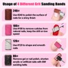 Haozher 80 Pcs Nail Drill Bits, Sanding Bands for Nail