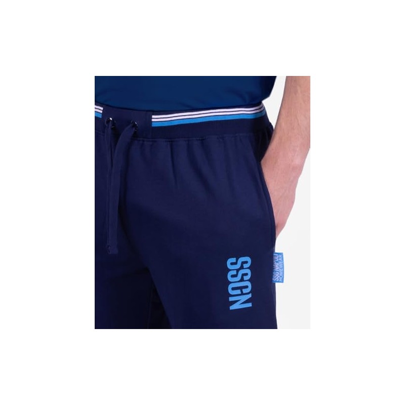 hermet Unisex Parte Sotto Napoli Adulto Part Under Homewear, blue,