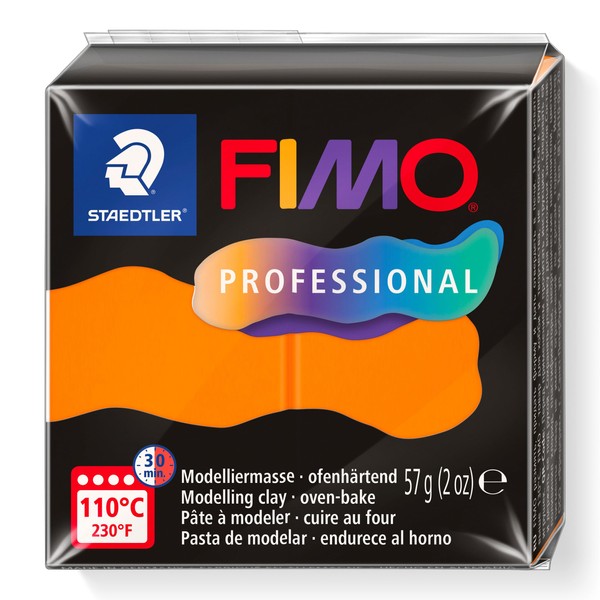 STAEDTLER 8040-4 ST, Modelling Clay Fimo Prof 57 g Orange,